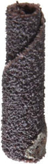 Merit Abrasives - 1/4" Max Roll Diam x 1" OAL, 80 Grit Aluminum Oxide Straight Cartridge Roll - 1/8" Pilot Hole Diam, Medium Grade - Industrial Tool & Supply