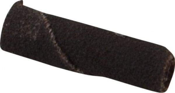 Merit Abrasives - 1/4" Max Roll Diam x 1" OAL, 120 Grit Aluminum Oxide Straight Cartridge Roll - 1/8" Pilot Hole Diam, Fine Grade - Industrial Tool & Supply