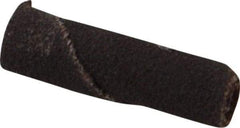 Merit Abrasives - 1/4" Max Roll Diam x 1" OAL, 120 Grit Aluminum Oxide Straight Cartridge Roll - 1/8" Pilot Hole Diam, Fine Grade - Industrial Tool & Supply