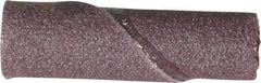 Merit Abrasives - 1/4" Max Roll Diam x 1" OAL, 180 Grit Aluminum Oxide Straight Cartridge Roll - 1/8" Pilot Hole Diam, Very Fine Grade - Industrial Tool & Supply