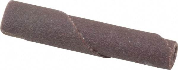 Merit Abrasives - 1/4" Max Roll Diam x 1-1/2" OAL, 180 Grit Aluminum Oxide Straight Cartridge Roll - 1/8" Pilot Hole Diam, Very Fine Grade - Industrial Tool & Supply
