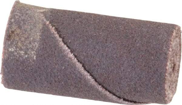 Merit Abrasives - 1/2" Max Roll Diam x 1" OAL, 120 Grit Aluminum Oxide Straight Cartridge Roll - 1/8" Pilot Hole Diam, Fine Grade - Industrial Tool & Supply