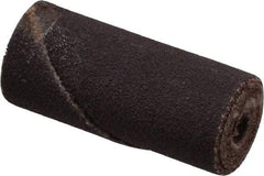 Merit Abrasives - 5/8" Max Roll Diam x 1-1/2" OAL, 120 Grit Straight Cartridge Roll - 3/16" Pilot Hole Diam, Fine Grade - Industrial Tool & Supply
