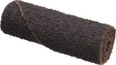 Merit Abrasives - 1/2" Max Roll Diam x 1-1/2" OAL, 50 Grit Aluminum Oxide Straight Cartridge Roll - 1/8" Pilot Hole Diam, Coarse Grade - Industrial Tool & Supply