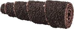 Merit Abrasives - 1-1/2" Long x 1/2" Diam, Aluminum Oxide, Full Taper Cartridge Roll - 50 Grit, 1/8" Pilot Hole Diam, Coarse Grade - Industrial Tool & Supply