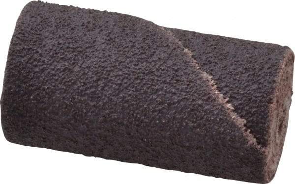 Merit Abrasives - 3/4" Max Roll Diam x 1-1/2" OAL, 80 Grit Aluminum Oxide Straight Cartridge Roll - 3/16" Pilot Hole Diam, Medium Grade - Industrial Tool & Supply
