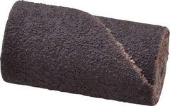 Merit Abrasives - 3/4" Max Roll Diam x 1-1/2" OAL, 80 Grit Aluminum Oxide Straight Cartridge Roll - 3/16" Pilot Hole Diam, Medium Grade - Industrial Tool & Supply