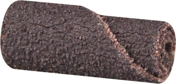Merit Abrasives - 3/8" Max Roll Diam x 1" OAL, 50 Grit Aluminum Oxide Straight Cartridge Roll - 1/8" Pilot Hole Diam, Coarse Grade - Industrial Tool & Supply