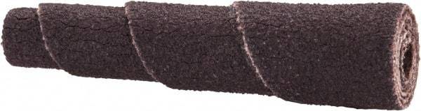 Merit Abrasives - 1-1/2" Long x 3/8" Diam, Aluminum Oxide, Full Taper Cartridge Roll - 120 Grit, 1/8" Pilot Hole Diam, Fine Grade - Industrial Tool & Supply