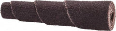 Merit Abrasives - 1-1/2" Long x 3/8" Diam, Aluminum Oxide, Full Taper Cartridge Roll - 120 Grit, 1/8" Pilot Hole Diam, Fine Grade - Industrial Tool & Supply