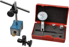 SPI - 0.0005" Graduation, 0-100 Dial Reading, Indicator & Base Kit - 0.0005 Inch Graduation, Includes Dial Test Indicator Set, Magnetic Base - Industrial Tool & Supply
