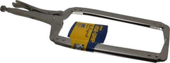Irwin - 18" OAL C-Clamp Locking Pliers - 9-1/2" Jaw Depth, 8" Jaw Opening - Industrial Tool & Supply