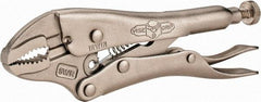 Irwin - 5" OAL Curved Jaw Locking Pliers - 1-1/4" Jaw Opening, Standard Handle - Industrial Tool & Supply