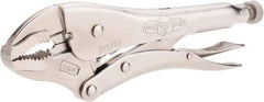 Irwin - 10" OAL Curved Jaw Locking Pliers - 1-7/8" Jaw Opening, Standard Handle - Industrial Tool & Supply