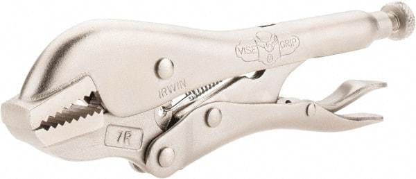Irwin - 7" OAL Straight Jaw Locking Pliers - 1-1/8" Jaw Opening, Standard Handle - Industrial Tool & Supply