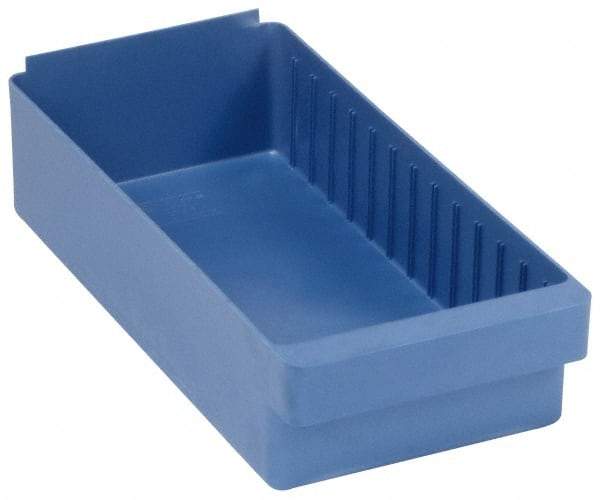 Quantum Storage - 28 Lb. Load Capacity, 17-5/8" Deep, Red High-Impact Polystyrene Drawer Bin - 4-5/8" High x 8-3/8" Wide x 17-5/8" Long - Industrial Tool & Supply