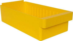 Quantum Storage - 28 Lb. Load Capacity, 17-5/8" Deep, Yellow High-Impact Polystyrene Drawer Bin - 4-5/8" High x 8-3/8" Wide x 17-5/8" Long - Industrial Tool & Supply