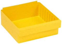 Quantum Storage - 28 Lb. Load Capacity, 11-5/8" Deep, Yellow High-Impact Polystyrene Drawer Bin - 4-5/8" High x 11-1/8" Wide x 11-5/8" Long - Industrial Tool & Supply
