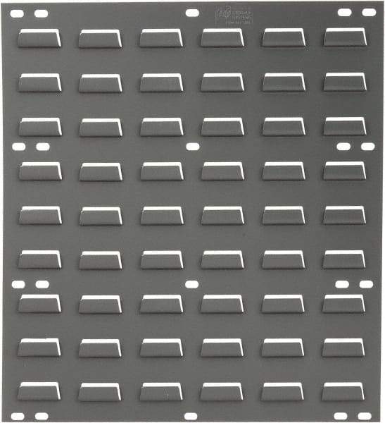 Quantum Storage - 18" Wide x 19" High, Gray Louvered Bin Panel - Use with Quantum Storage Systems - ALL QUS Bins - Industrial Tool & Supply