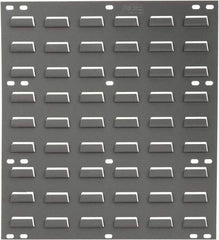 Quantum Storage - 18" Wide x 19" High, Gray Louvered Bin Panel - Use with Quantum Storage Systems - ALL QUS Bins - Industrial Tool & Supply