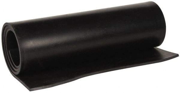 Made in USA - 36" Wide, 3/8" Thick, Buna-N Rubber Foam Sheet - 45 to 55 Durometer, Black, -40 to 212°F, 1,500 psi Tensile Strength, Cut-to-Length - Industrial Tool & Supply