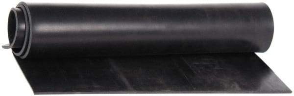 Made in USA - 36" Wide, 3/8" Thick, Buna-N Rubber Foam Sheet - 50 to 60 Durometer, Black, -40 to 212°F, 1,500 psi Tensile Strength, Cut-to-Length - Industrial Tool & Supply