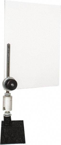 PRO-SAFE - Acrylic Flat Base & Shield - 6" Wide x 8" Long x 1/8" Thick, 9" Arm Reach, Magnetic Base, For General Purpose Use - Industrial Tool & Supply