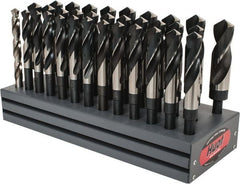 Triumph Twist Drill - 1/2 to 1", 118° Point, Oxide Finish, High Speed Steel Reduced Shank Drill Bit Set - Industrial Tool & Supply