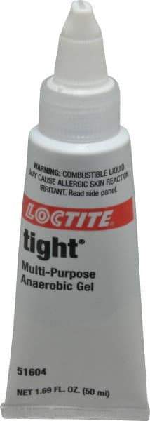 Loctite - 50 mL Tube, Blue, Liquid Medium Strength Threadlocker - Series 8060, 24 hr Full Cure Time, Hand Tool, Heat Removal - Industrial Tool & Supply