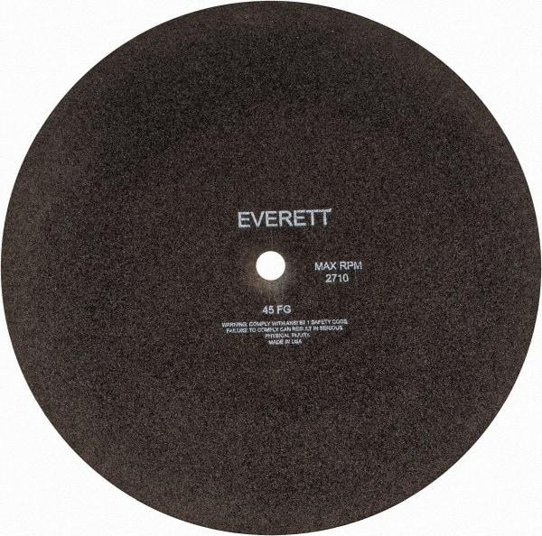 Everett - 20" Aluminum Oxide Cutoff Wheel - 3/16" Thick, 1" Arbor, Use with Gas Powered Saws - Industrial Tool & Supply