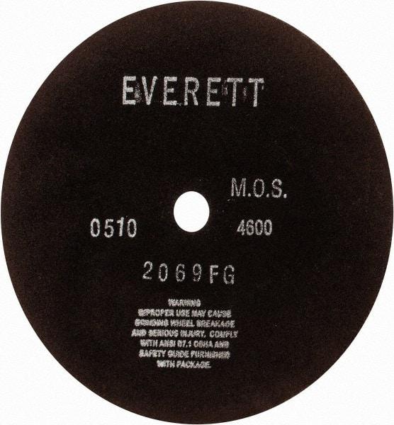 Everett - 12" Aluminum Oxide Cutoff Wheel - 1/8" Thick, 1" Arbor, Use with Gas Powered Saws - Industrial Tool & Supply