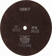 Everett - 16" Aluminum Oxide Cutoff Wheel - 5/32" Thick, 1" Arbor, Use with Gas Powered Saws - Industrial Tool & Supply