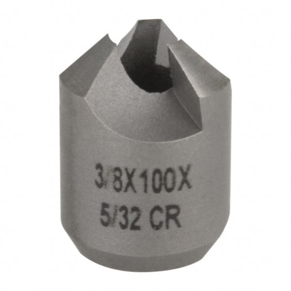 Made in USA - 3/8" Cutter Head Diam, 5/32" Pilot Hole Diam, High Speed Steel Reverse Countersink - Industrial Tool & Supply