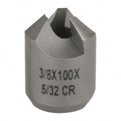 Made in USA - 3/8" Cutter Head Diam, 5/32" Pilot Hole Diam, High Speed Steel Reverse Countersink - Industrial Tool & Supply