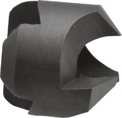 Made in USA - 1/2" Cutter Head Diam, 1/4" Pilot Hole Diam, High Speed Steel Reverse Countersink - Industrial Tool & Supply