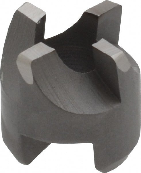 Made in USA - 4 Flutes, 1/2" Diam, 1/4" Pilot Hole Diam, High Speed Steel Reverse Counterbore - Industrial Tool & Supply
