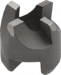 Made in USA - 4 Flutes, 1/2" Diam, 1/4" Pilot Hole Diam, High Speed Steel Reverse Counterbore - Industrial Tool & Supply