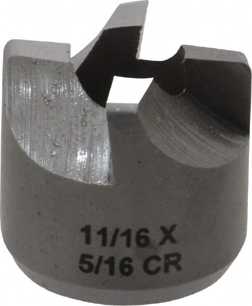 Made in USA - 4 Flutes, 11/16" Diam, 5/16" Pilot Hole Diam, High Speed Steel Reverse Counterbore - Industrial Tool & Supply