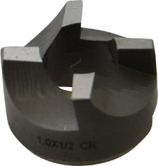 Made in USA - 4 Flutes, 1" Diam, 1/2" Pilot Hole Diam, High Speed Steel Reverse Counterbore - Industrial Tool & Supply