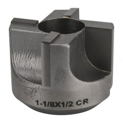 Made in USA - 4 Flutes, 1-1/8" Diam, 1/2" Pilot Hole Diam, Carbide-Tipped Reverse Counterbore - Industrial Tool & Supply