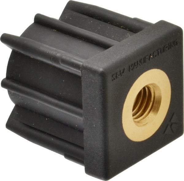 Gibraltar - 1-1/2" Tube, 1/2-13 Thread, 1,000 Lb Capacity, Square Tube End - 0.065" Tube Wall, 1-1/2" Square - Industrial Tool & Supply