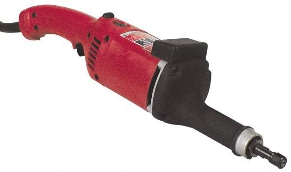 Milwaukee Tool - 1/4 Inch Collet, 14,500 RPM, Straight, Electric Die Grinder - 120 Volt, 11 Amp, 9 Ft. Long Cord - Industrial Tool & Supply