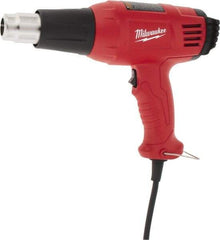 Milwaukee Tool - 570 to 1,000°F Heat Setting, 14.8 CFM Air Flow, Heat Gun - 120 Volts, 11.6 Amps, 1,400 Watts, 10.13' Cord Length - Industrial Tool & Supply