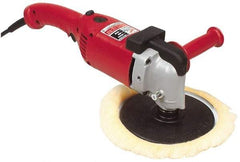 Milwaukee Tool - 7 to 9" Pad Diam, 1,750 RPM, Handheld Electric Polisher - 5/8-11" Spindle Thread, 11 Amps, 120 Volts - Industrial Tool & Supply