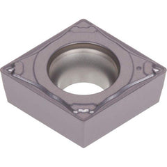Turning Insert:  CCMT21.51PF NS9530,  Cermet Uncoated Finish,  Neutral,  0.2560″ Long,  1/4″ Inscribed Circle,  0.0160″ Corner Radius,  N/A Diamond,  Series  CCMT
