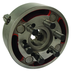 Universal Semi-Steel Chuck; Direct Mount D1-6; 4-Jaw Independent; 2 Piece Jaws 16" - Industrial Tool & Supply