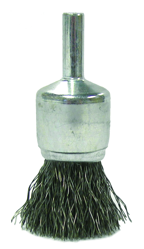 3/4'' Diameter - Steel Wire End Brush - Industrial Tool & Supply