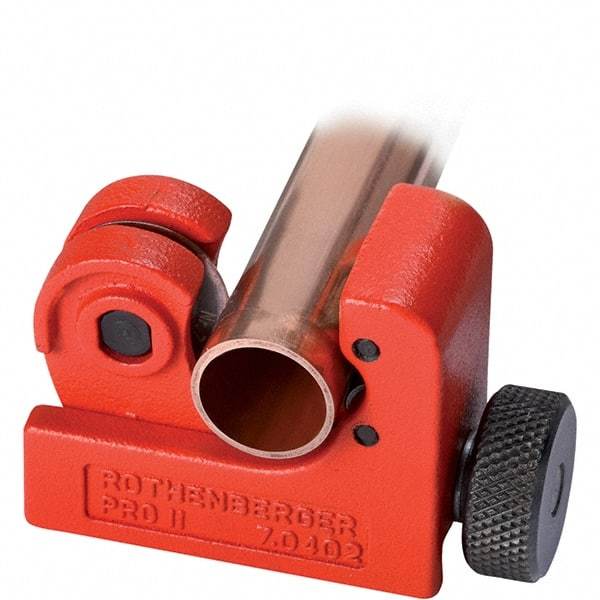 Rothenberger - 1/4" to 7/8" Pipe Capacity, Tube Cutter - Cuts Copper, 2-1/4" OAL - Industrial Tool & Supply