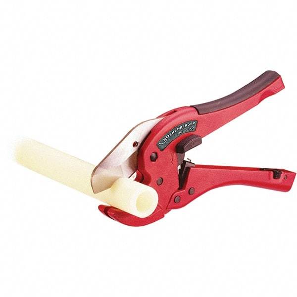 Rothenberger - 1-5/8" Pipe Capacity, Tube & Pipe Cutter - Cuts Plastic, PVC, CPVC, 9" OAL - Industrial Tool & Supply