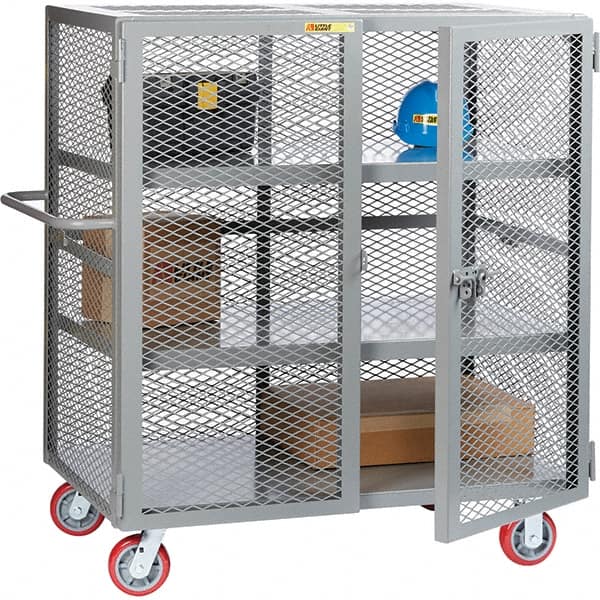 Little Giant - Lockers Type: Heavy Duty Mesh Security Cabinet Number of Tiers: 3 - Industrial Tool & Supply